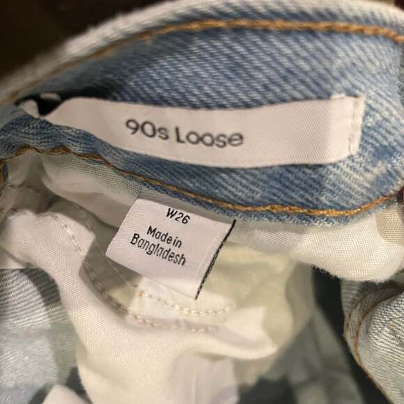 Calvin Klein Womens High Waisted Straight Leg Light 90s LOOSE - Picture 6 of 7